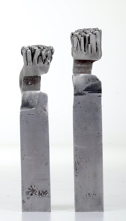Sculpture titled "N°351" by Maxime Plancque, Original Artwork, Aluminium