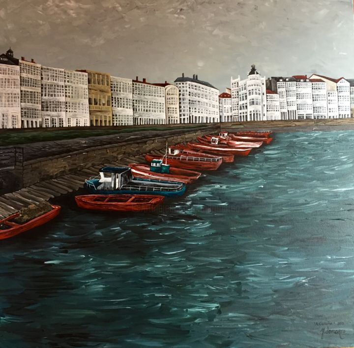 A Coruña", Pintura por M.Domarco | Artmajeur