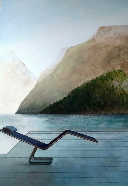绘画 标题为“ICELAND” 由Mea N. Ambrozo, 原创艺术品, 丙烯
