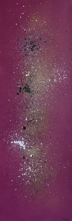 Schilderij getiteld "Astronomie" door Megane Flament, Origineel Kunstwerk, Acryl