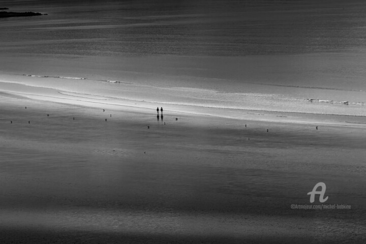 Fotografie getiteld "silhouettes, de nuit" door Michel Babkine, Origineel Kunstwerk, Digitale fotografie