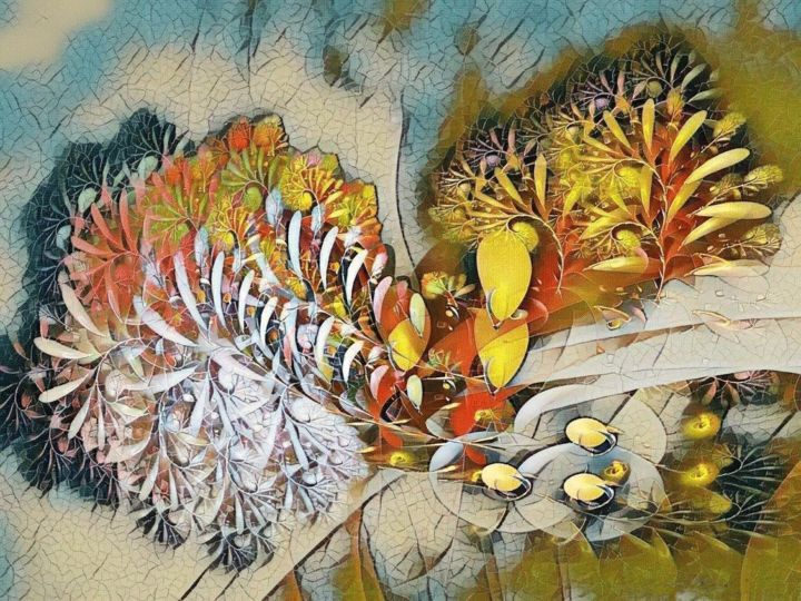 Digital Arts με τίτλο "Sending Flowers   #…" από Mies De Graaf, Αυθεντικά έργα τέχνης, 2D ψηφιακή εργασία