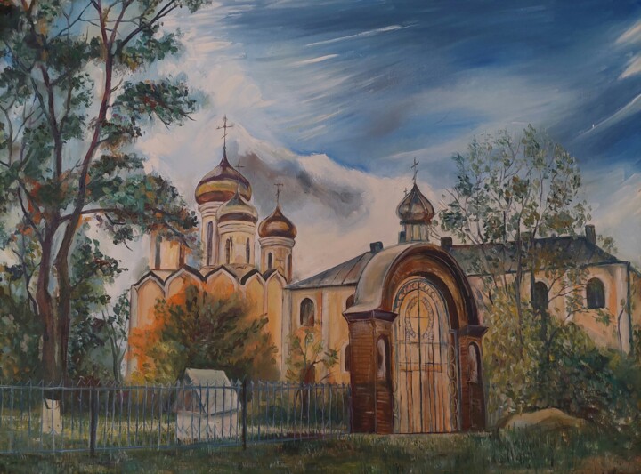 Malarstwo zatytułowany „Monastery.” autorstwa Михайло Слєпухін, Oryginalna praca, Olej