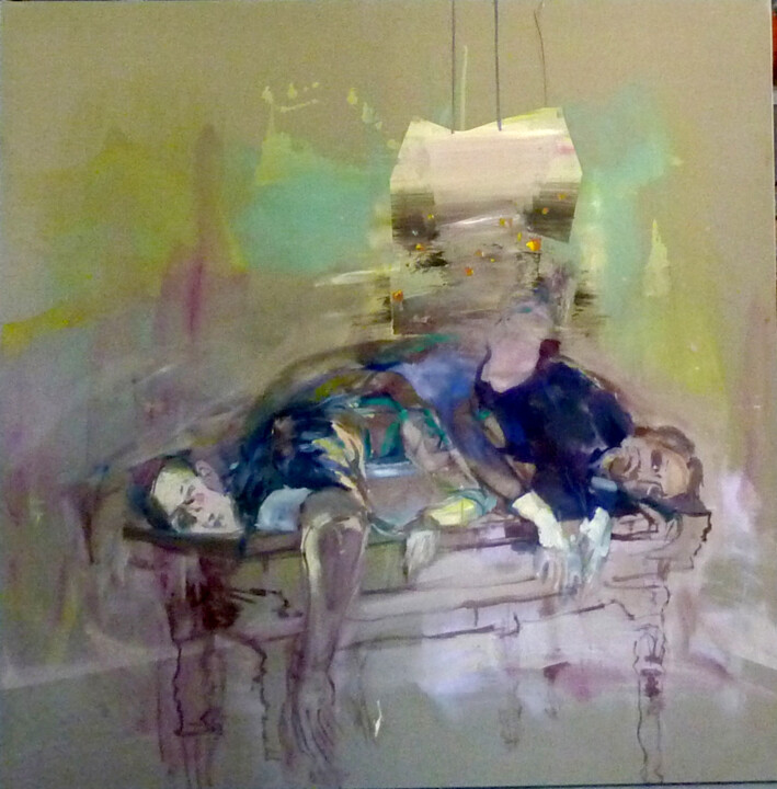 Peinture intitulée "Familienlieben" par Mila Veljac'A, Œuvre d'art originale, Huile