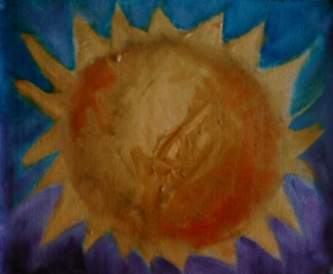 Schilderij getiteld "YOU ARE MY SUN" door Mina Clerck, Origineel Kunstwerk