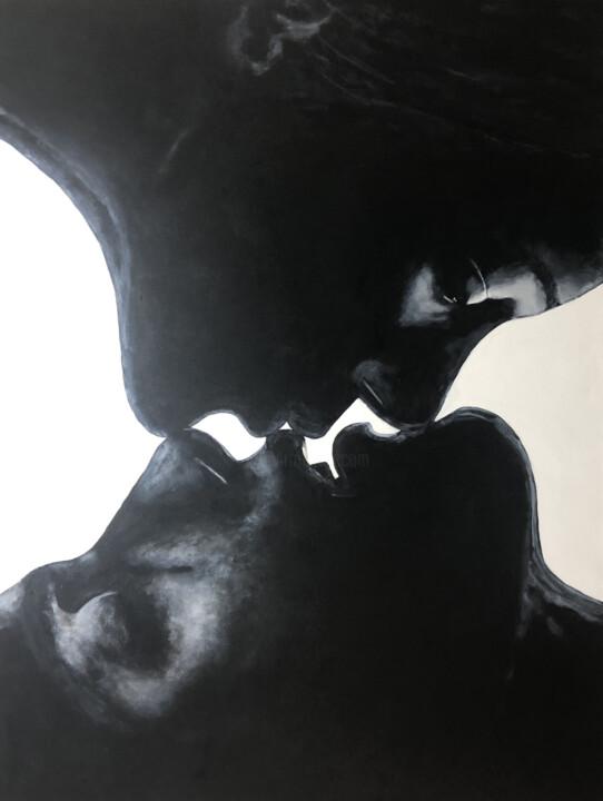 Ζωγραφική με τίτλο "Kiss" από Miri Baruch, Αυθεντικά έργα τέχνης, Ακρυλικό
