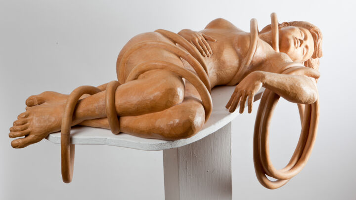 Escultura titulada "Longing" por Mirko Morodet, Obra de arte original, Madera
