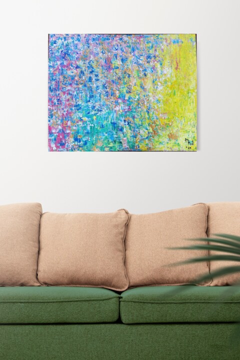 Original abstract painting, Interior decor art, Abstract spatula