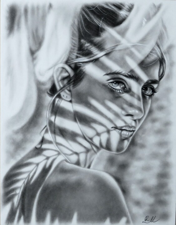 Pintura titulada ""Le ombre sul viso"" por Monika Rembowska, Obra de arte original, Oleo
