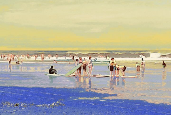 "Bain de mer" başlıklı Dijital Sanat Monor tarafından, Orijinal sanat, Dijital Resim