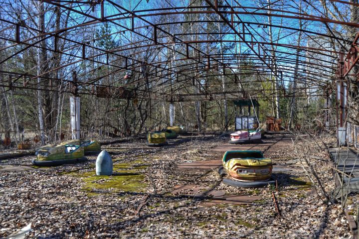 摄影 标题为“Pripyat bumper cars” 由Monseigneur Photography, 原创艺术品, 其他