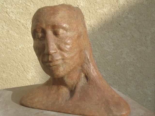 Sculpture intitulée "INDIO" par Frédérique Montane, Œuvre d'art originale, Terre cuite