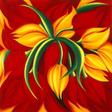 Peinture intitulée "Sweet Spanish Tulips" par Morcillo Dolores, Œuvre d'art originale
