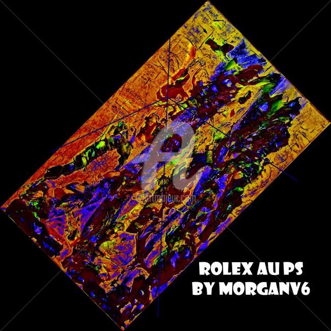 Painting titled "Rolex au Ps" by Morganv6, Original Artwork