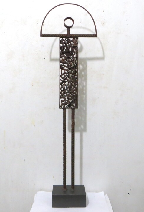 Rzeźba zatytułowany „ADAM” autorstwa Morgese Giovanni, Oryginalna praca, Metale