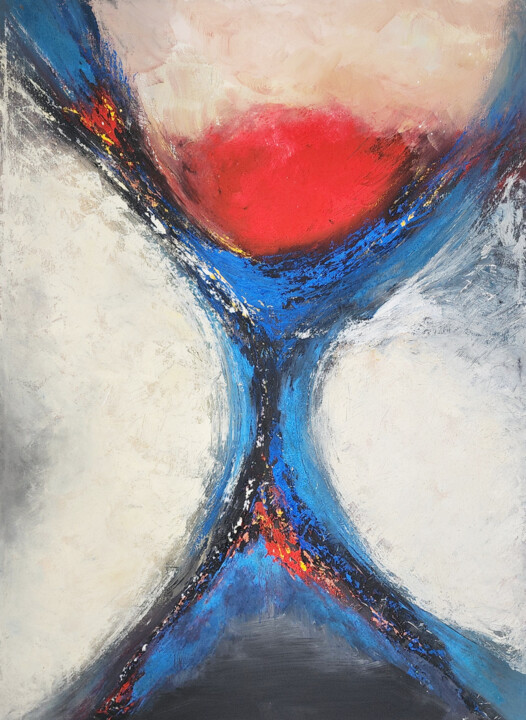 Painting titled "La Splendeur de la…" by Moulouki Houssine, Original Artwork, Acrylic Mounted on Wood Stretcher frame