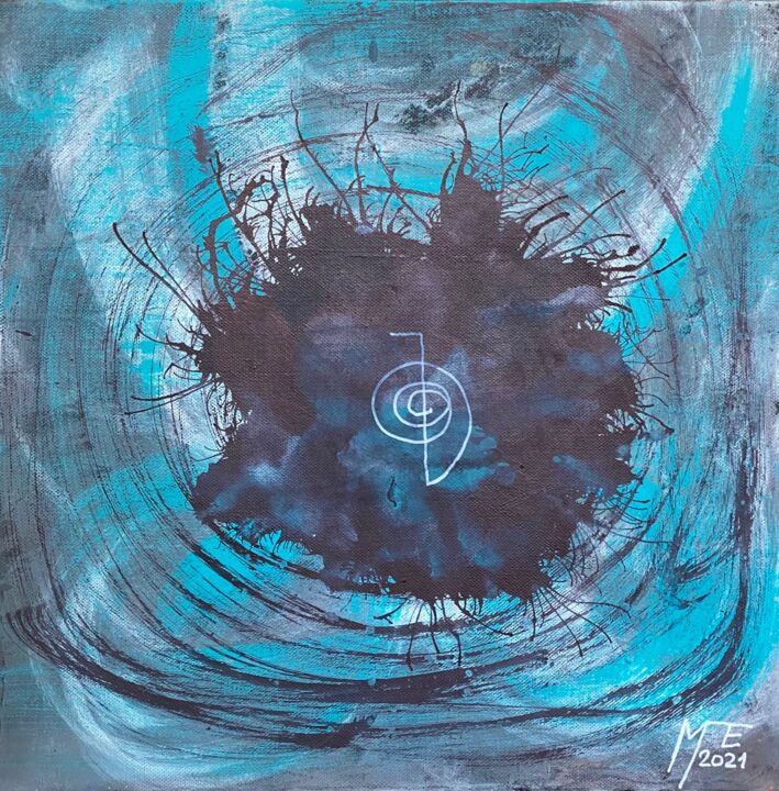 Peinture intitulée "Reiki" par Pierre-Emile Métrailler, Œuvre d'art originale, Acrylique