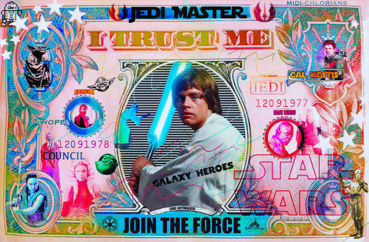 Pintura intitulada "JOIN THE FORCE" por Mr Pablo Costa, Obras de arte originais, Acrílico Montado em Alumínio