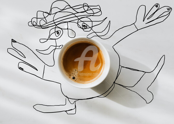 Photography titled "Coffee.Espresso. Ab…" by Murat Rey, Original Artwork, Digital Photography