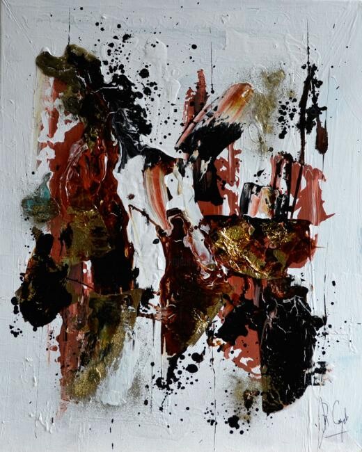 Peinture intitulée "SiO2" par Muriel Cayet, Œuvre d'art originale, Acrylique