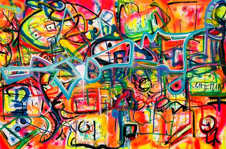 제목이 "Graff expressionnis…"인 미술작품 Muriel Deumie로, 원작, 페인트 스프레이