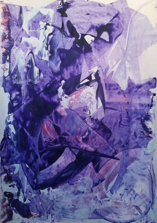 Картина под названием "Deep Purple. Band O…" - Dmitri Matkovsky, Подлинное произведение искусства, Акрил