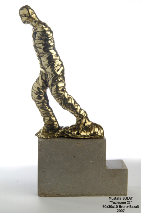 Sculpture titled "Mustafa  BULAT,  Yü…" by Mustafa Bulat, Original Artwork, Bronze