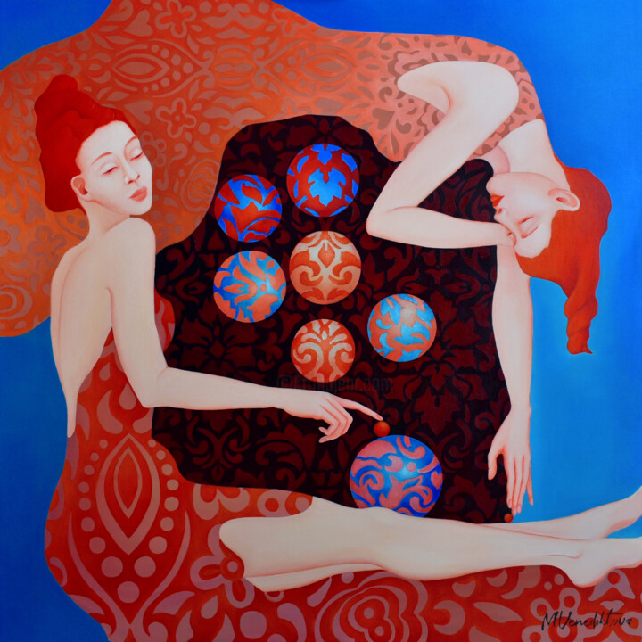 Peinture intitulée "TREASURES" par Marina Venediktova, Œuvre d'art originale, Huile