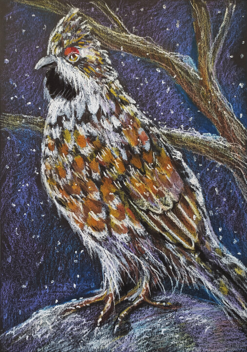 ""Portrait of grouse…" başlıklı Resim Nadezhda Kokorina tarafından, Orijinal sanat, Pastel