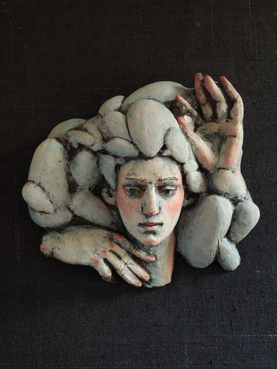 Sculpture intitulée "Pearl" par Nadiia Otriazha And Fedir Bushmanov, Œuvre d'art originale, Céramique