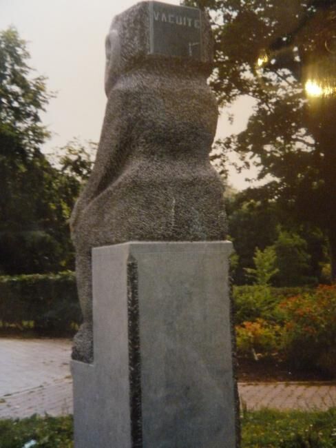 Sculptuur getiteld "vacuite" door Naja De Durbuy, Origineel Kunstwerk, Steen