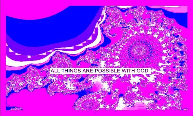 「all things are poss…」というタイトルの絵画 Nancy Foreverによって, オリジナルのアートワーク, オイル