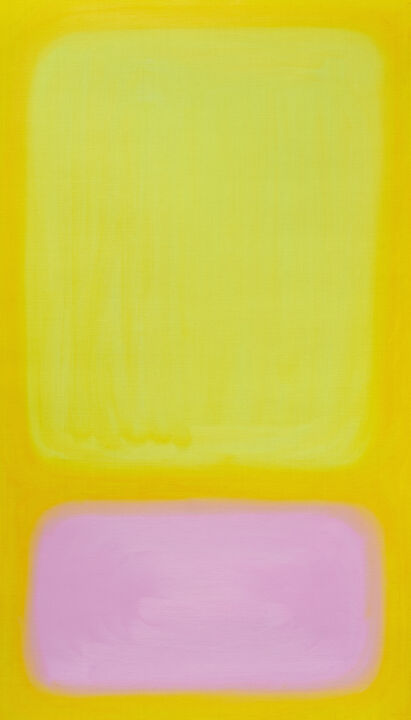 Peinture intitulée "Yellow and Ultravio…" par Nataliia Sydorova, Œuvre d'art originale, Huile Monté sur Châssis en bois
