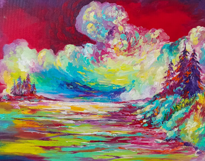 Pintura titulada "Colors of the world" por Natalie Rusinova, Obra de arte original, Oleo