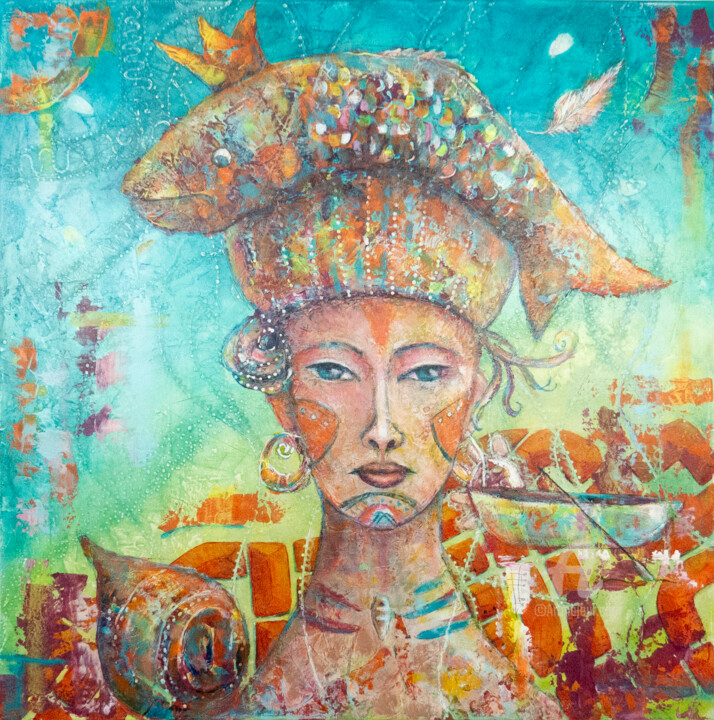 Pintura intitulada "Shipwreck of my Soul" por Natalia Berezina (natimade), Obras de arte originais, Acrílico