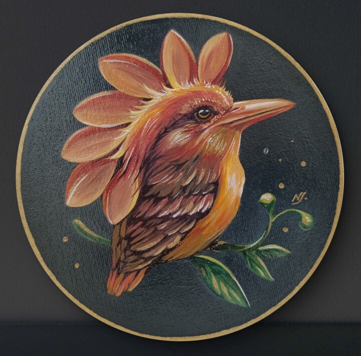 绘画 标题为“Bird #1” 由Natalia Synegina, 原创艺术品, 油