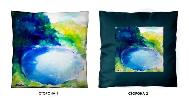 Arte tessile intitolato "SOFA CUSHION 9" da Nataliy Korobova, Opera d'arte originale, Tessuto