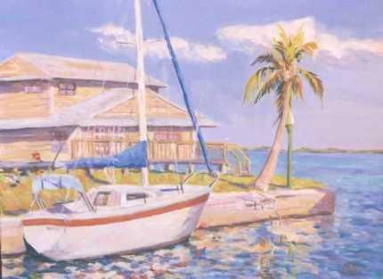 Pintura intitulada "Key West Florida" por Nataly Jolibois, Obras de arte originais