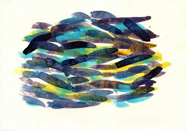 Pintura intitulada "Sea piece VII, aqua…" por Sea-Scape, Obras de arte originais, Óleo