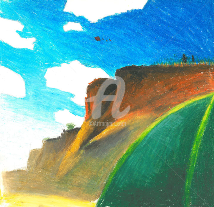 Drawing titled "Landskape.jpg" by Natasha Steshenko, Original Artwork, Pastel