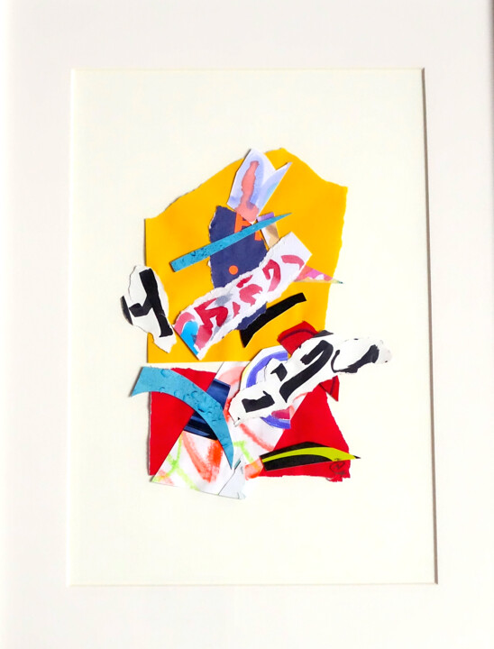 Collages titulada "Free Jazz 7" por Nathalie Cuvelier Abstraction(S), Obra de arte original, Collages