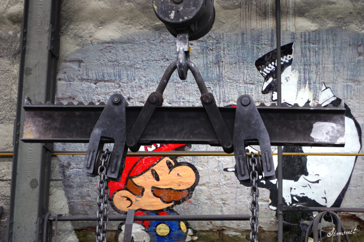 Arte digital titulada "Mario dans un entre…" por Nathalie Simonet, Obra de arte original, Foto-montaje