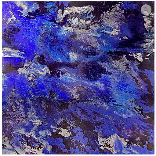 Pintura titulada "Cloudy Night - Mari…" por Neil Kerman, Obra de arte original, Acrílico