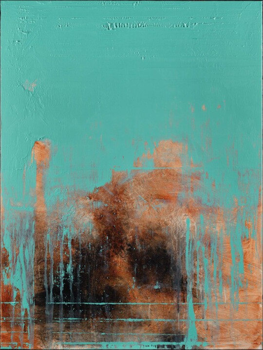 제목이 "Flames Within"인 미술작품 Nemanja Nikolic로, 원작, 아크릴 나무 들것 프레임에 장착됨