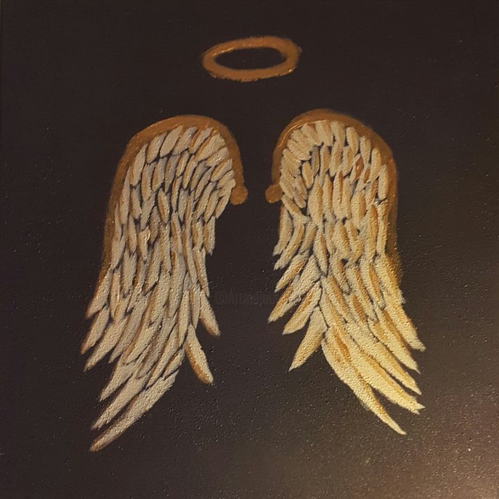 "ANGEL" başlıklı Tablo Happinesslihanart tarafından, Orijinal sanat, Akrilik