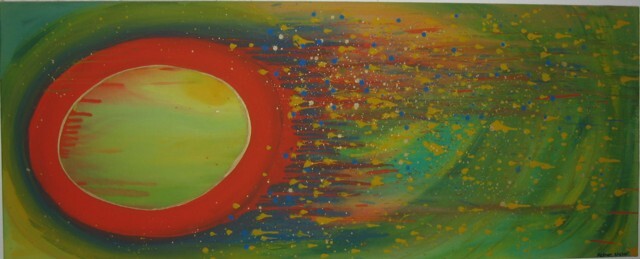 Painting titled "STARLIGHT TO HEAVEN" by Nico Kellner, Original Artwork