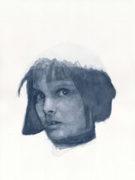 Peinture intitulée "Mathilda" par Nicolas Kovalenko, Œuvre d'art originale, Aquarelle