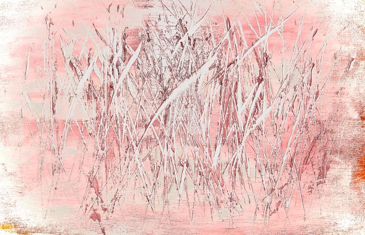 "Flamingos in Grado" başlıklı Tablo Nicole Cecil B tarafından, Orijinal sanat, Akrilik