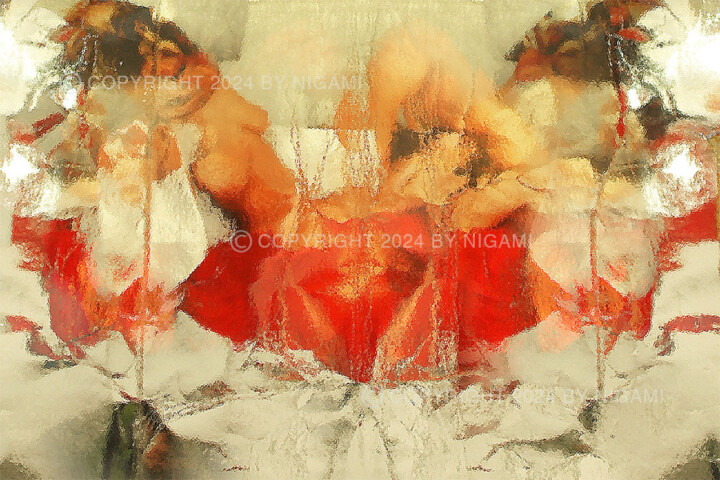 Fotografia zatytułowany „M_Red #1” autorstwa Nigami, Oryginalna praca, Manipulowana fotografia