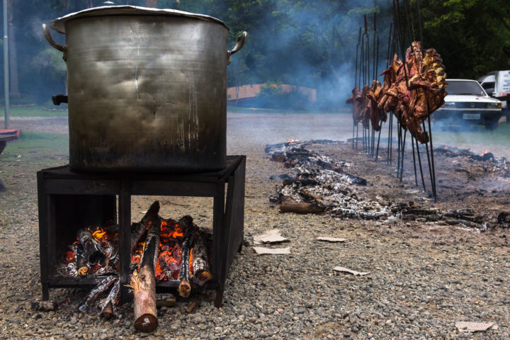 churrasco de chão.